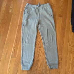 Abercrombie Kids joggers fleece pants, size 13/14, Sage Green